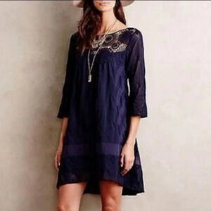 Anthropologie Holding Horses Augusta Crochet Dress